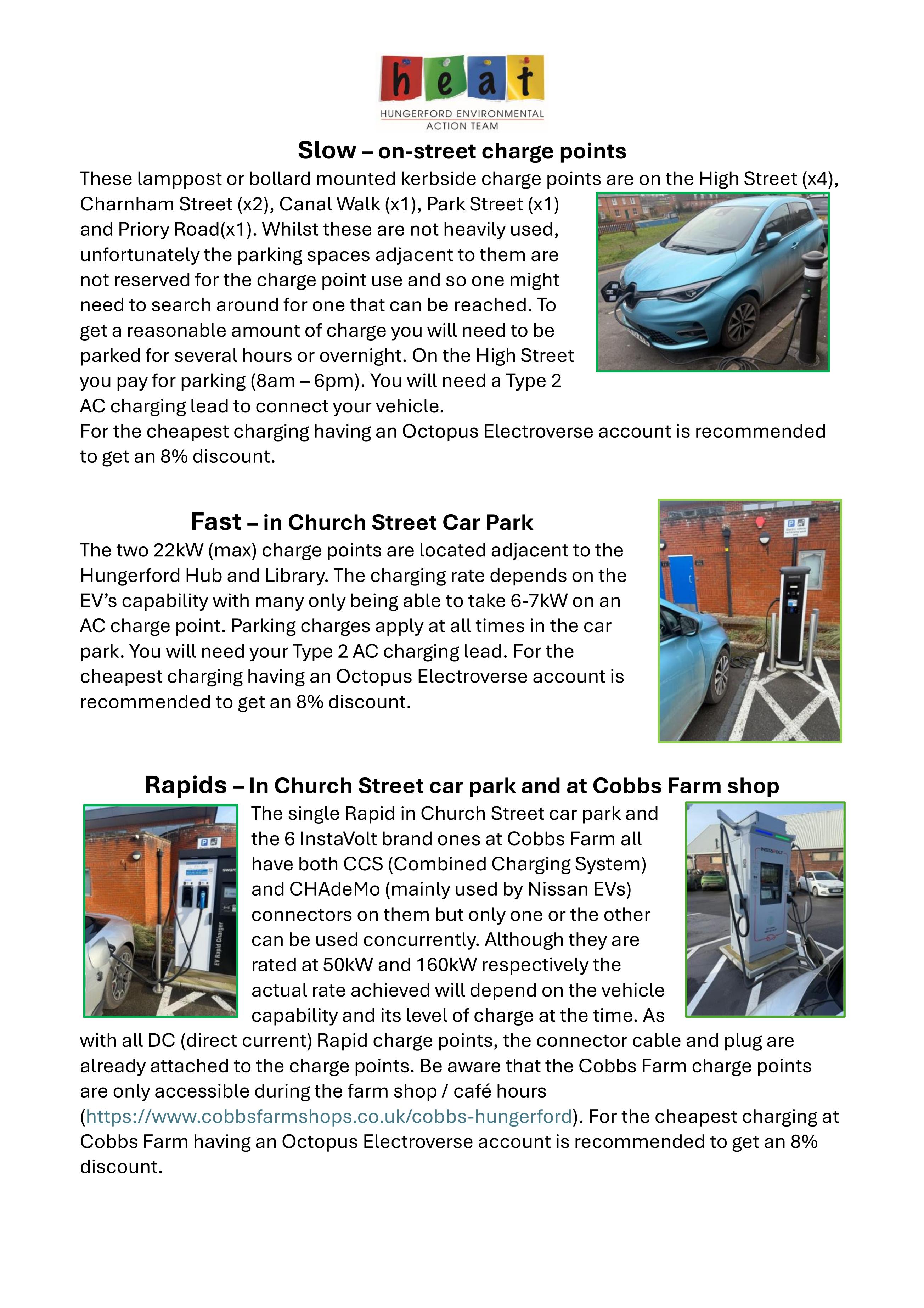charging points